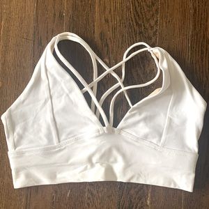 White sports bra